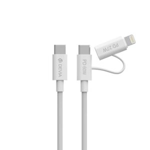 Καλώδιο Smart Series 2in1 C to C+L PD (60W+27W, 1.2M) Devia