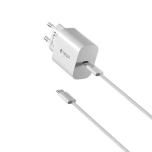 Φορτιστής ταξιδίου Smart PD QC 25W Devia + Type-C 60W