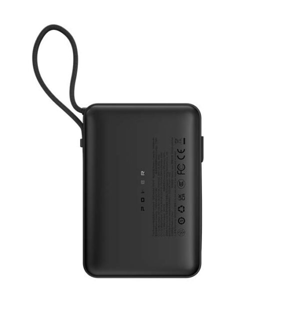 Devia Ultra4 Power Bank PD 65W με καλώδιο & ψηφιακή οθόνη (20000mAh)