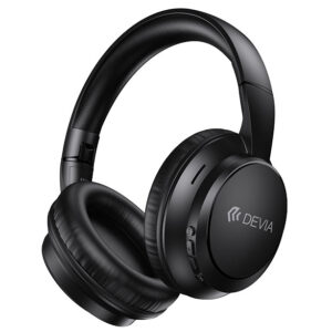 Devia Lite1 Wireless Headphones Black - Image 1